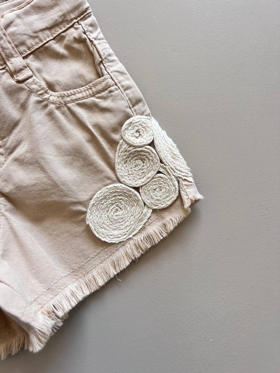 Beige Summer 2 Pcs Denim Set - La Farandole Paris