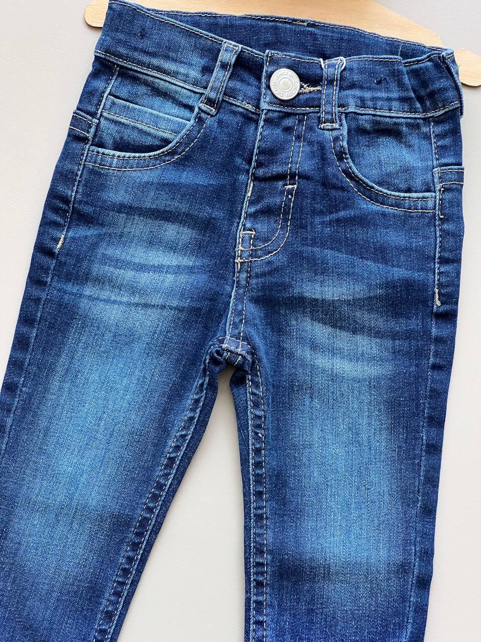 Blue Jeans Straight Cut Pants - La Farandole Paris