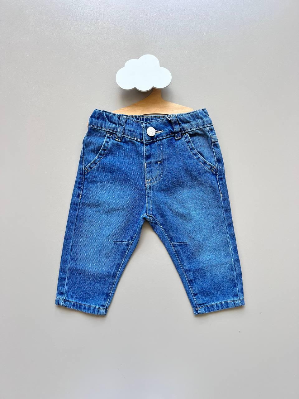 Blue Jeans Loose Cut Pants - La Farandole Paris