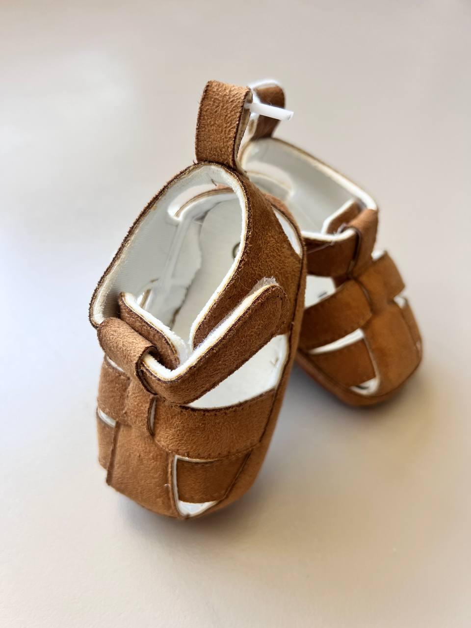 Adon Brown Chamois Sandal - La Farandole Paris