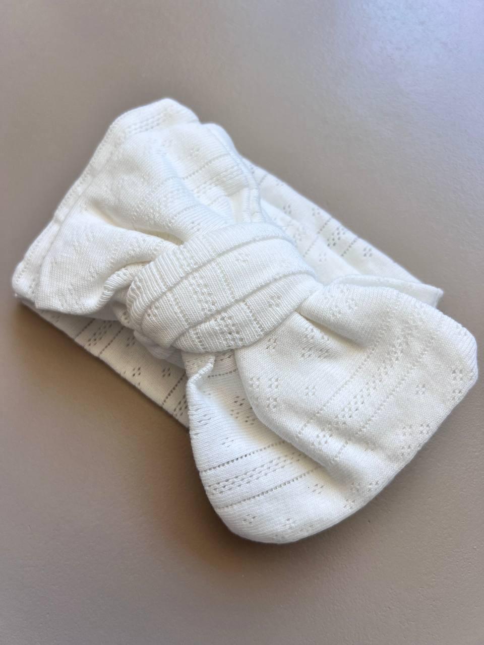 Bow Cotton Hair Band - La Farandole Paris