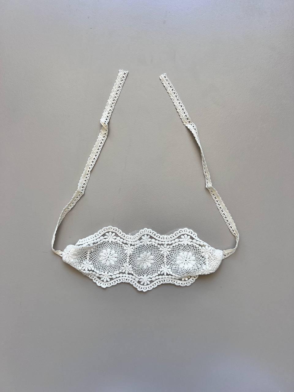 Beige Hair Band Crochet - La Farandole Paris