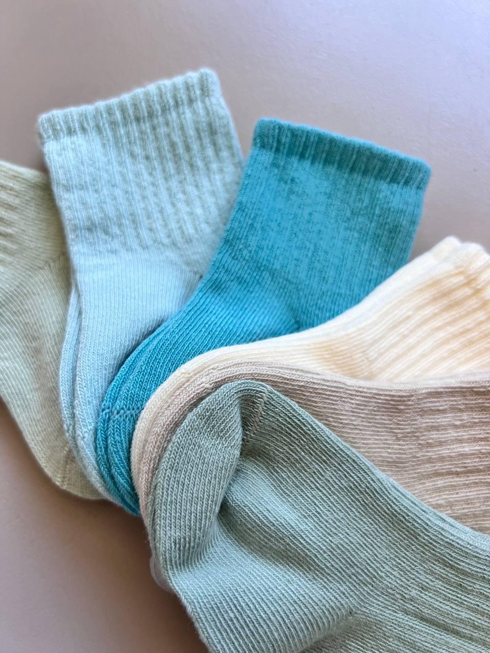 Pastel GOTS™ Certified Organic Cotton Socks 6 Pcs Pack - La Farandole Paris