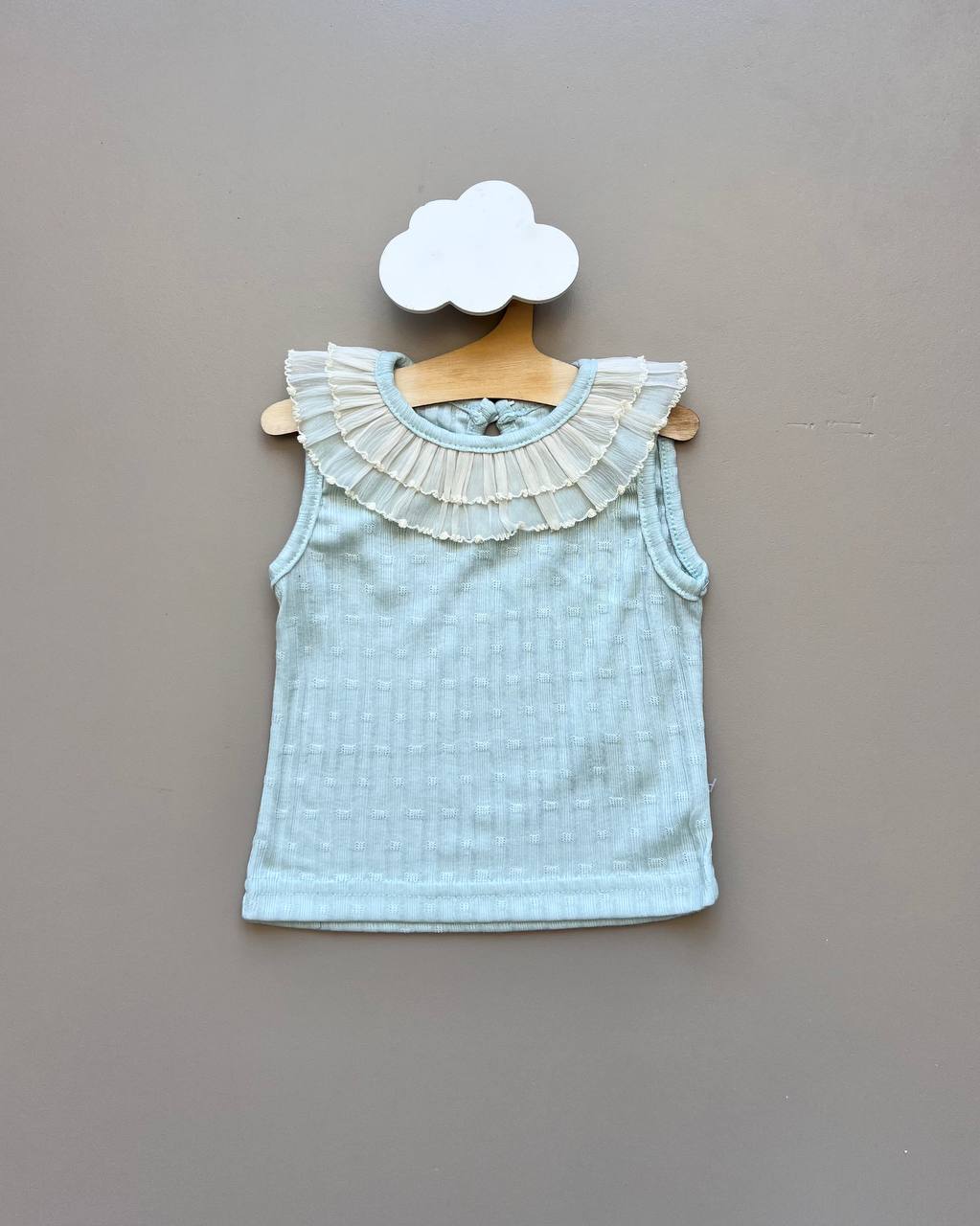 Dentelle Collar Cotton T-Shirt