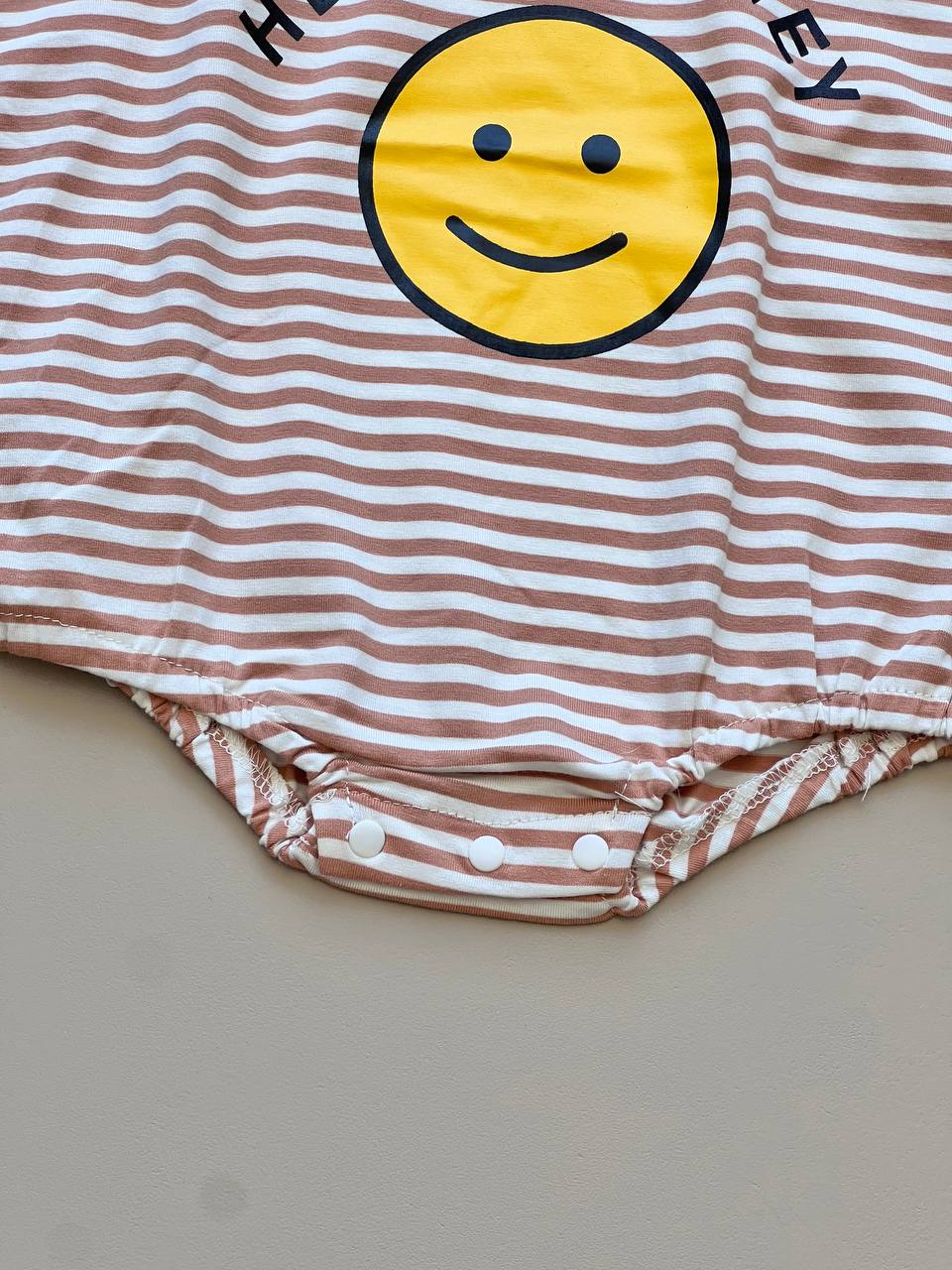 Smiley Hey Baby Cotton Summer Romper