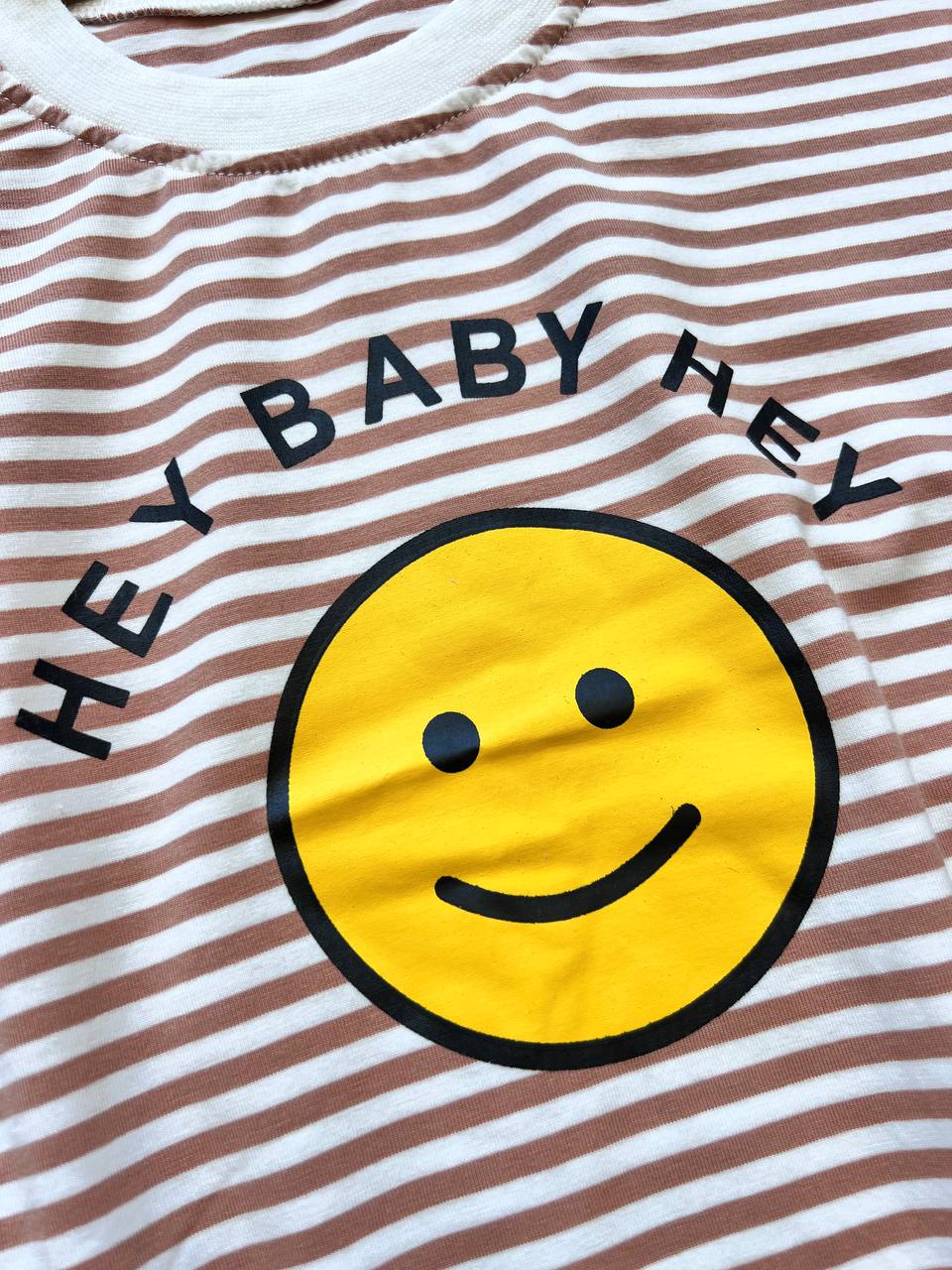 Smiley Hey Baby Cotton Summer Romper