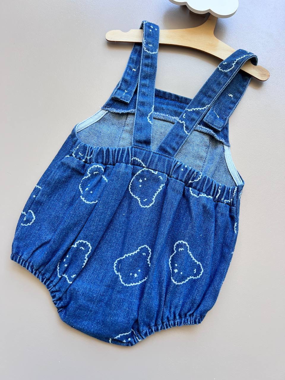 Navy Bear Jeans Salopettes