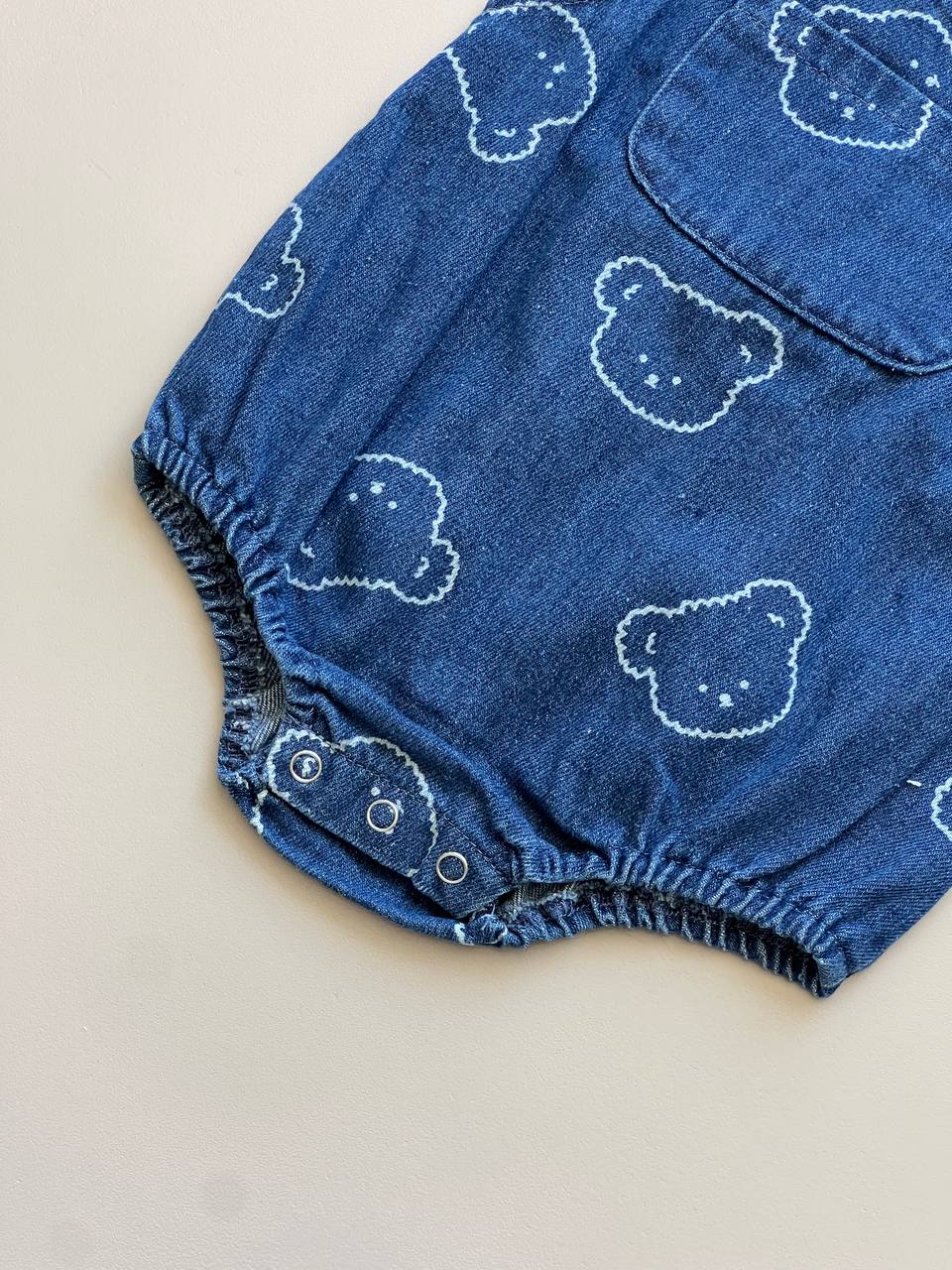 Navy Bear Jeans Salopettes