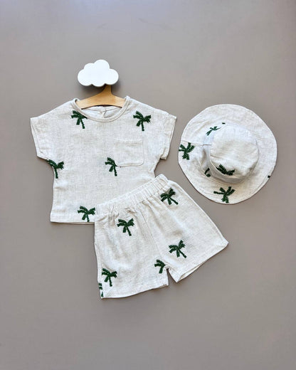 Linen Trees Summer 3 Pcs Set