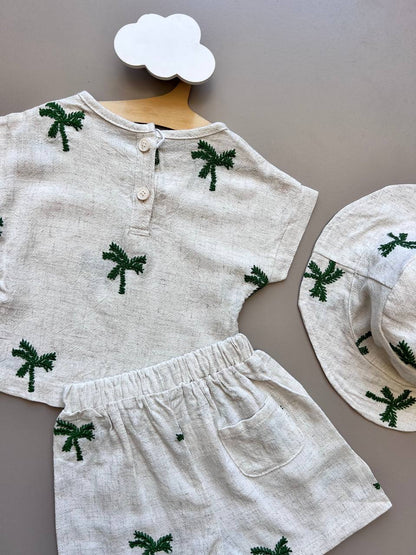 Linen Trees Summer 3 Pcs Set