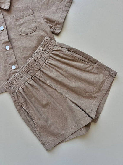 Korean Style Oversized Shirt 2 Pcs Set