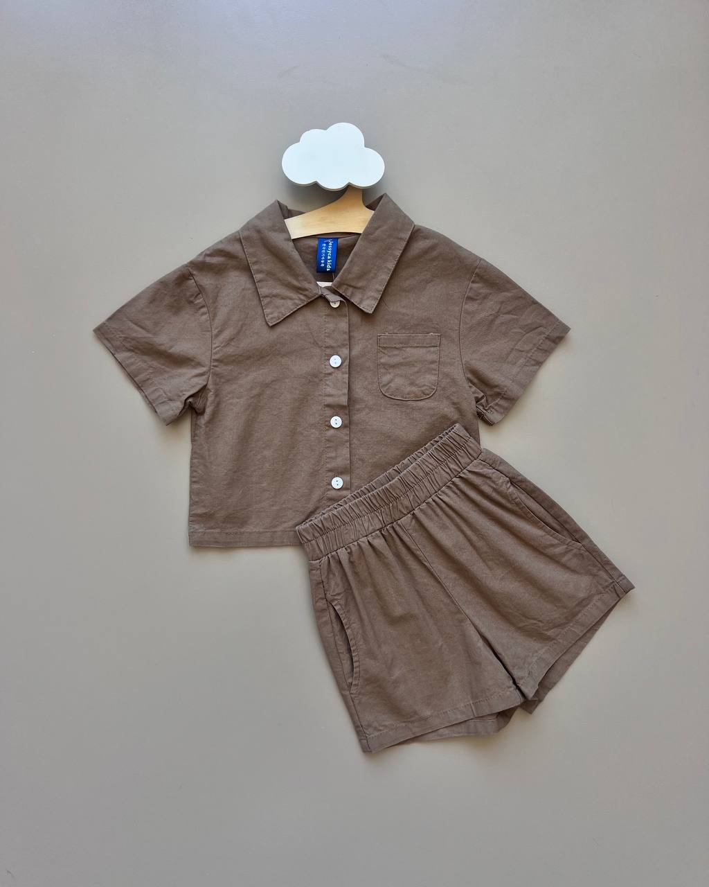 Korean Style Oversized Shirt 2 Pcs Set