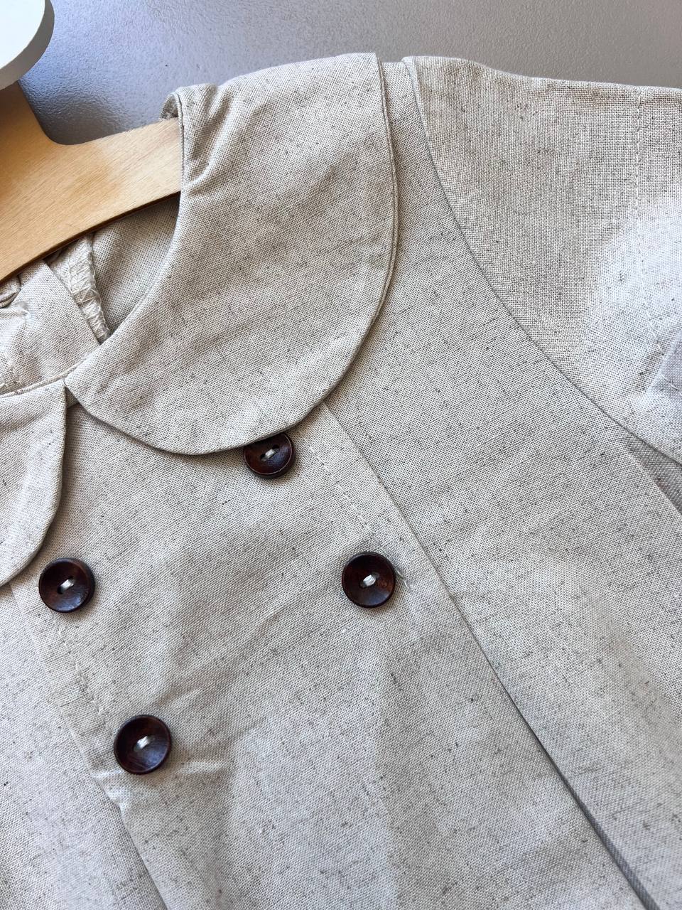 Collar Linen Summer Romper