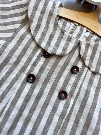 Collar Linen Summer Romper