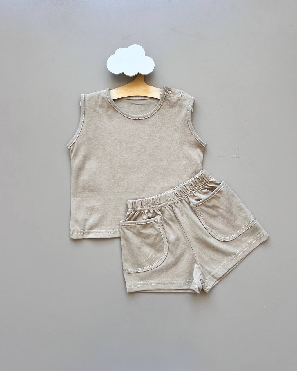Sleeveless Cotton Summer 2 Pcs Set
