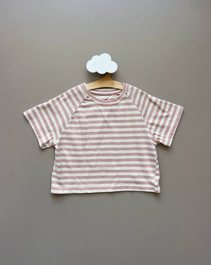Striped Oversized Cotton T-Shirt