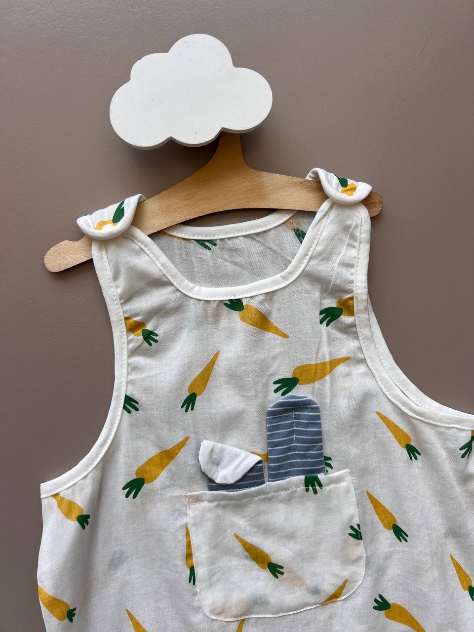 Carrot Cotton Summer Romper