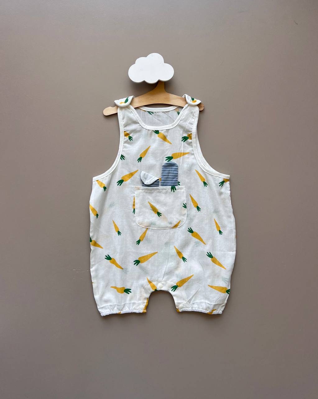 Carrot Cotton Summer Romper