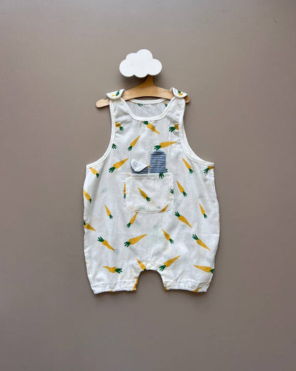 Carrot Cotton Summer Romper