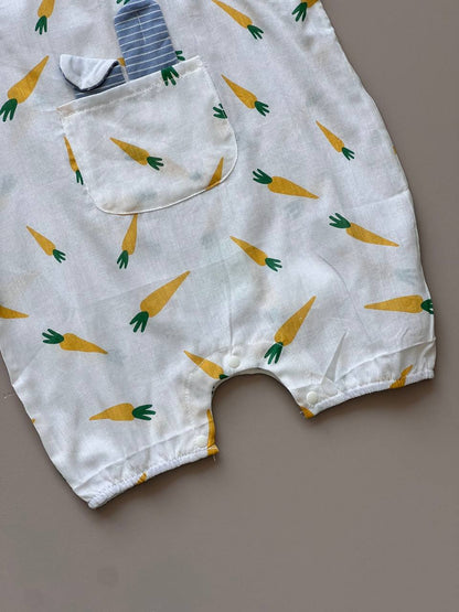 Carrot Cotton Summer Romper