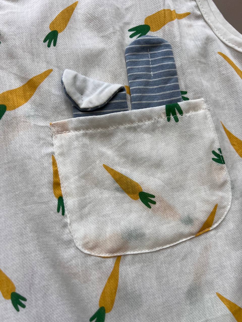 Carrot Cotton Summer Romper