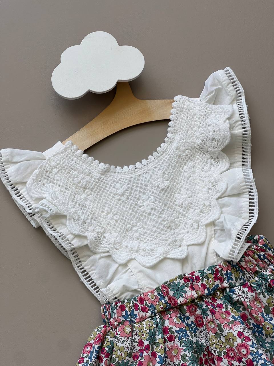 White & Colors Skirt Style Romper