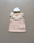 Dentelle Collar Cotton T-Shirt