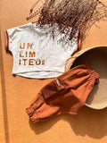 White/brown 2p Set Cotton Unlimited - La Farandole Paris
