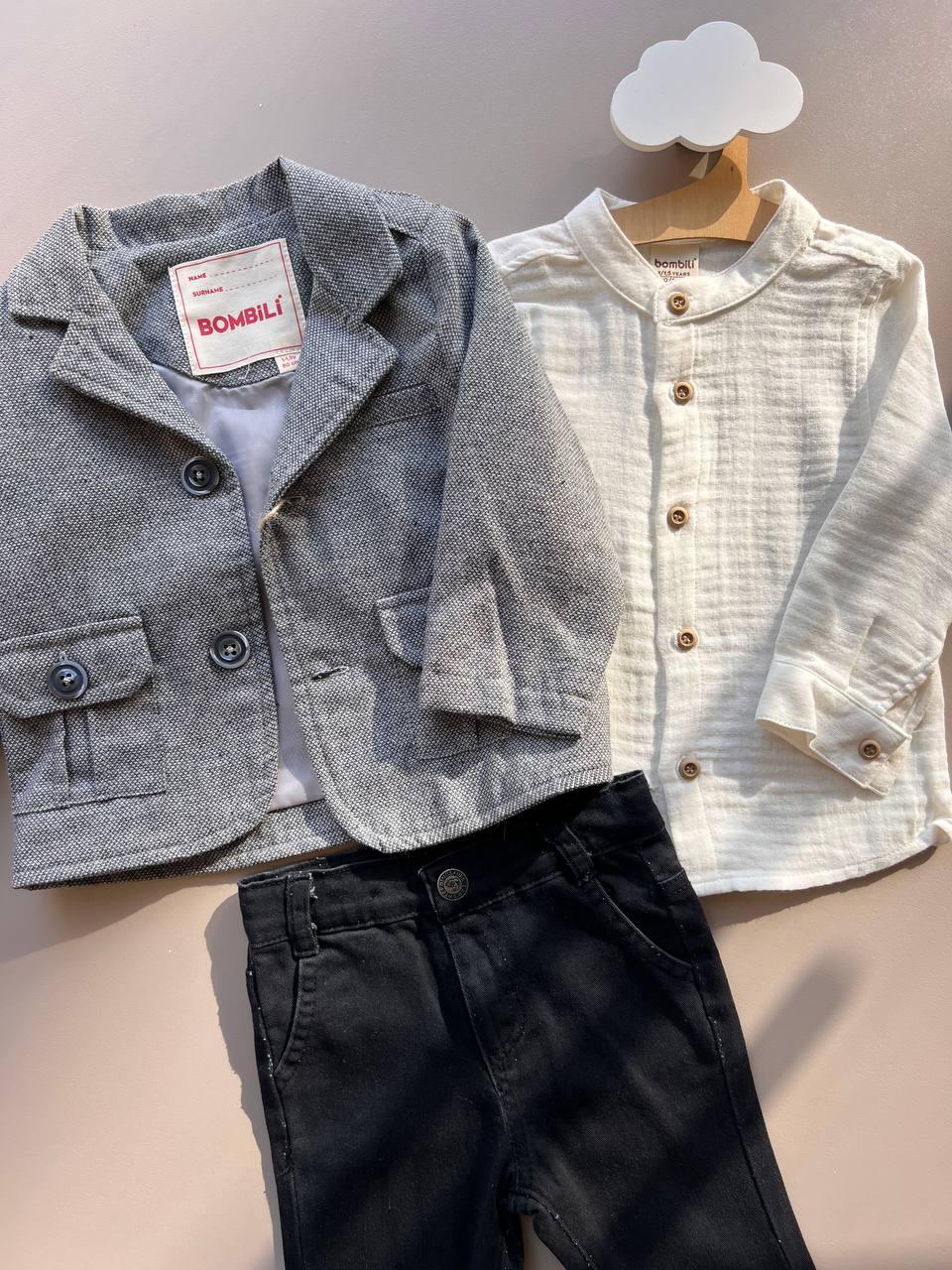 Gray Parisian 3 Pcs Set - La Farandole Paris