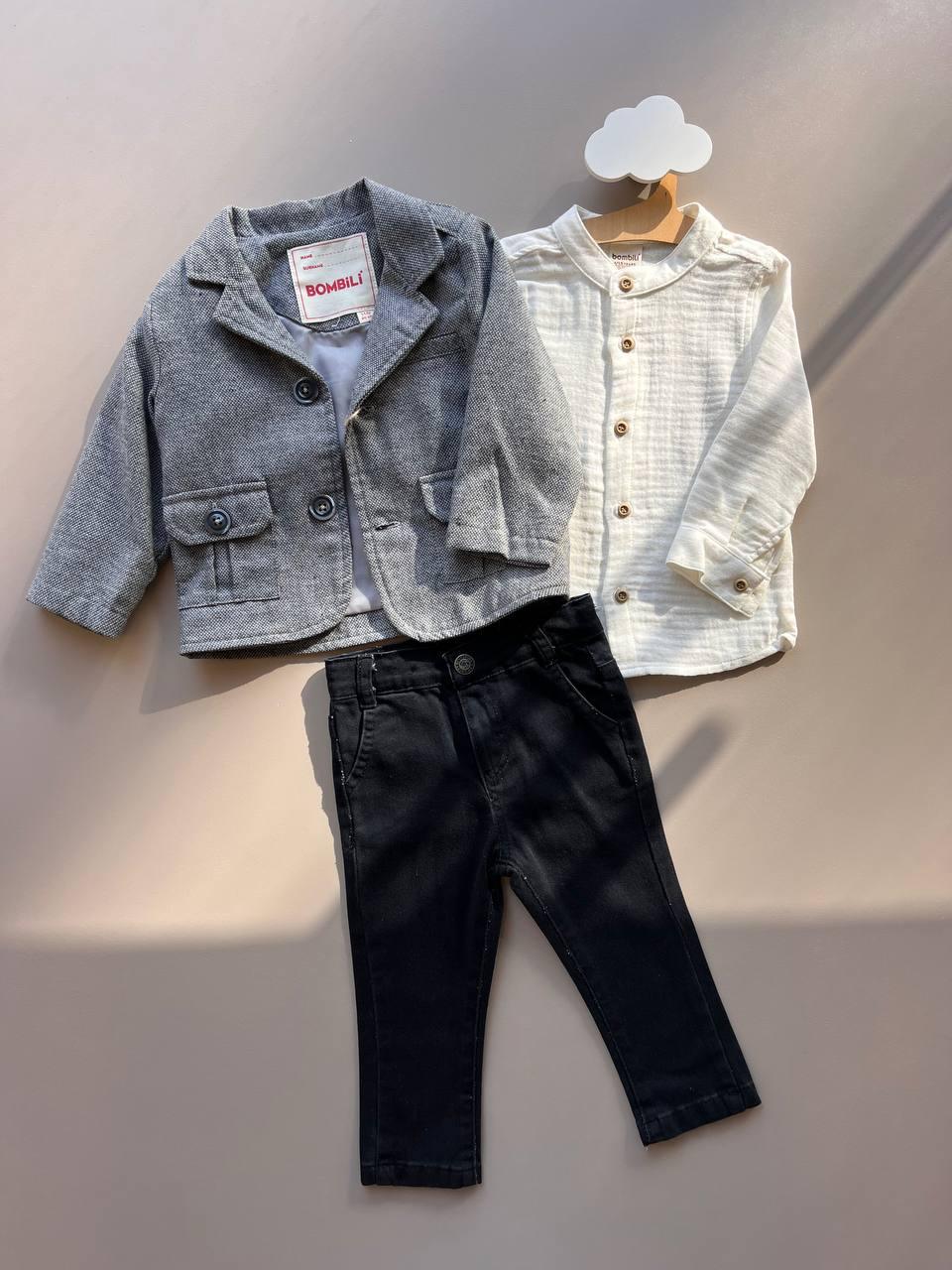 Gray Parisian 3 Pcs Set - La Farandole Paris