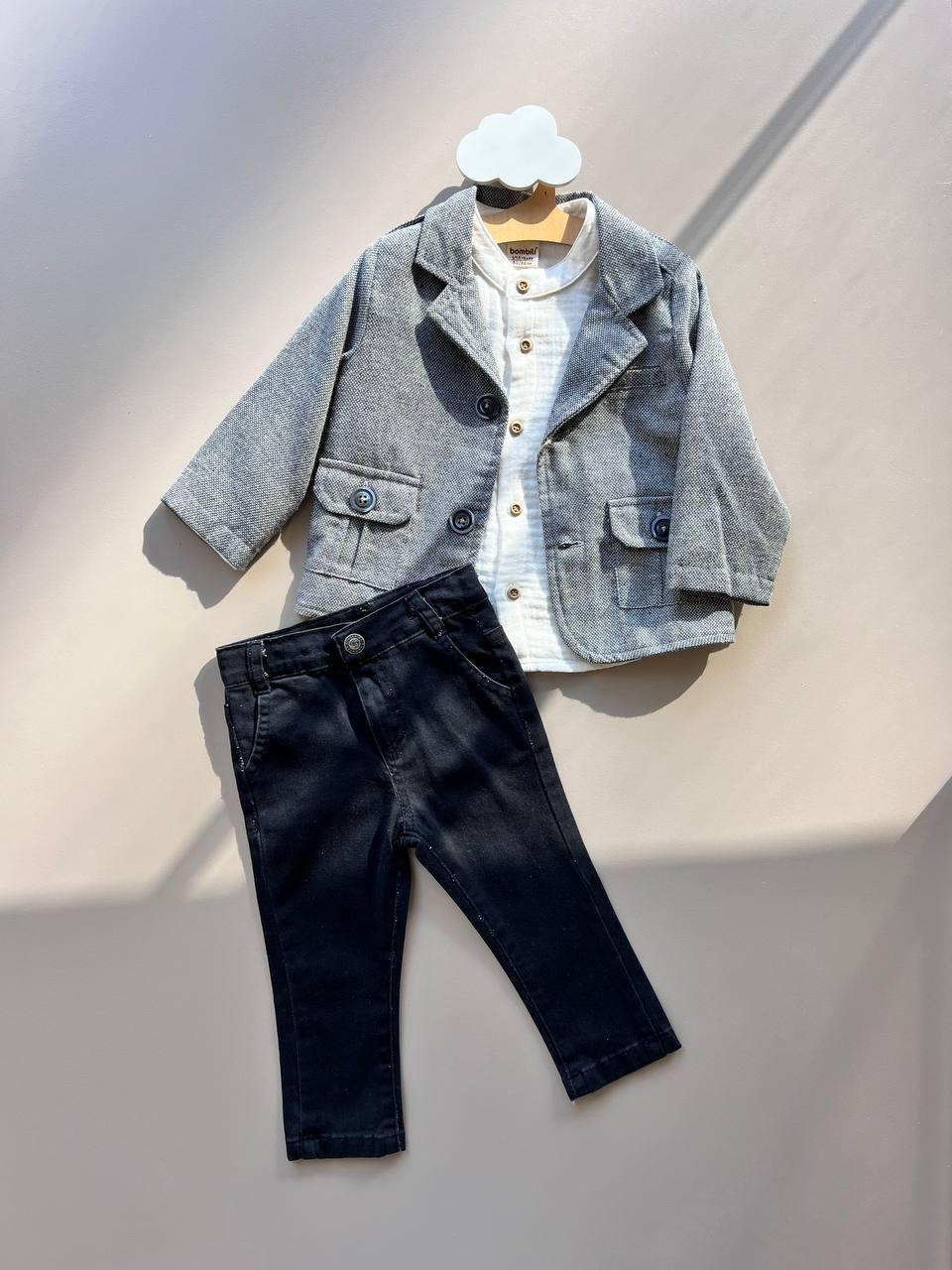 Gray Parisian 3 Pcs Set - La Farandole Paris
