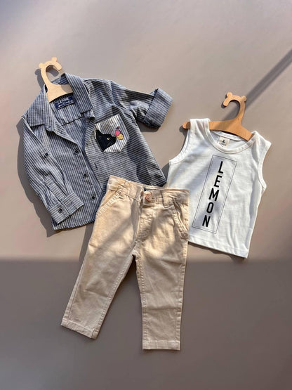 Gangster Cat 3 Pcs Set - La Farandole Paris