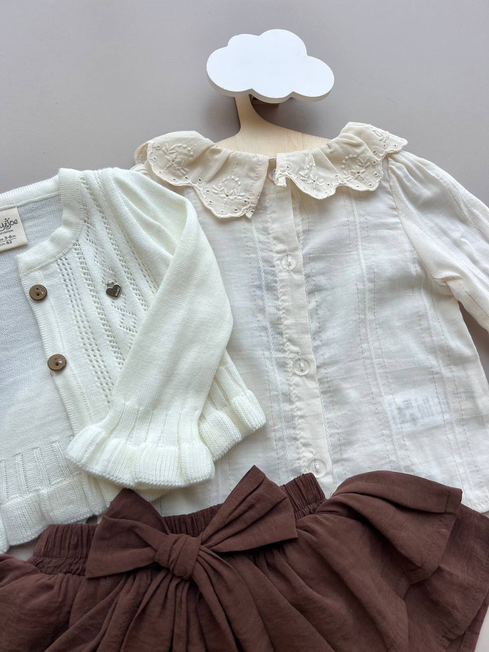 Brown and Beige Jacket With Shirt And Tutu