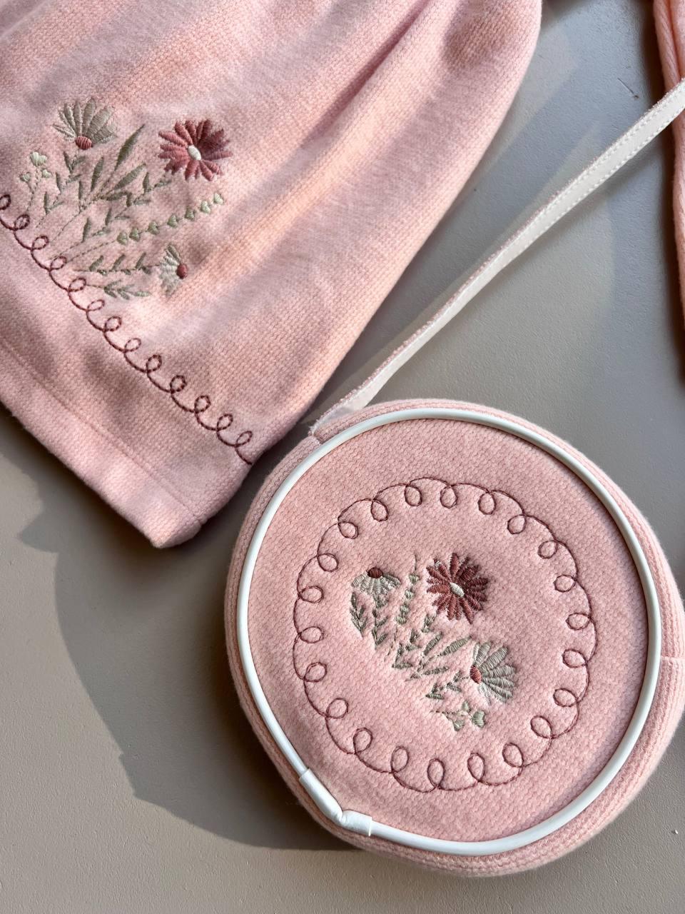 Pink Dress With Sac For Girls - La Farandole Paris