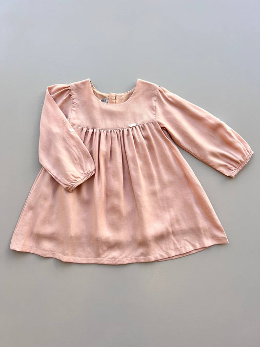 Italian Powder Pink Baby Dress