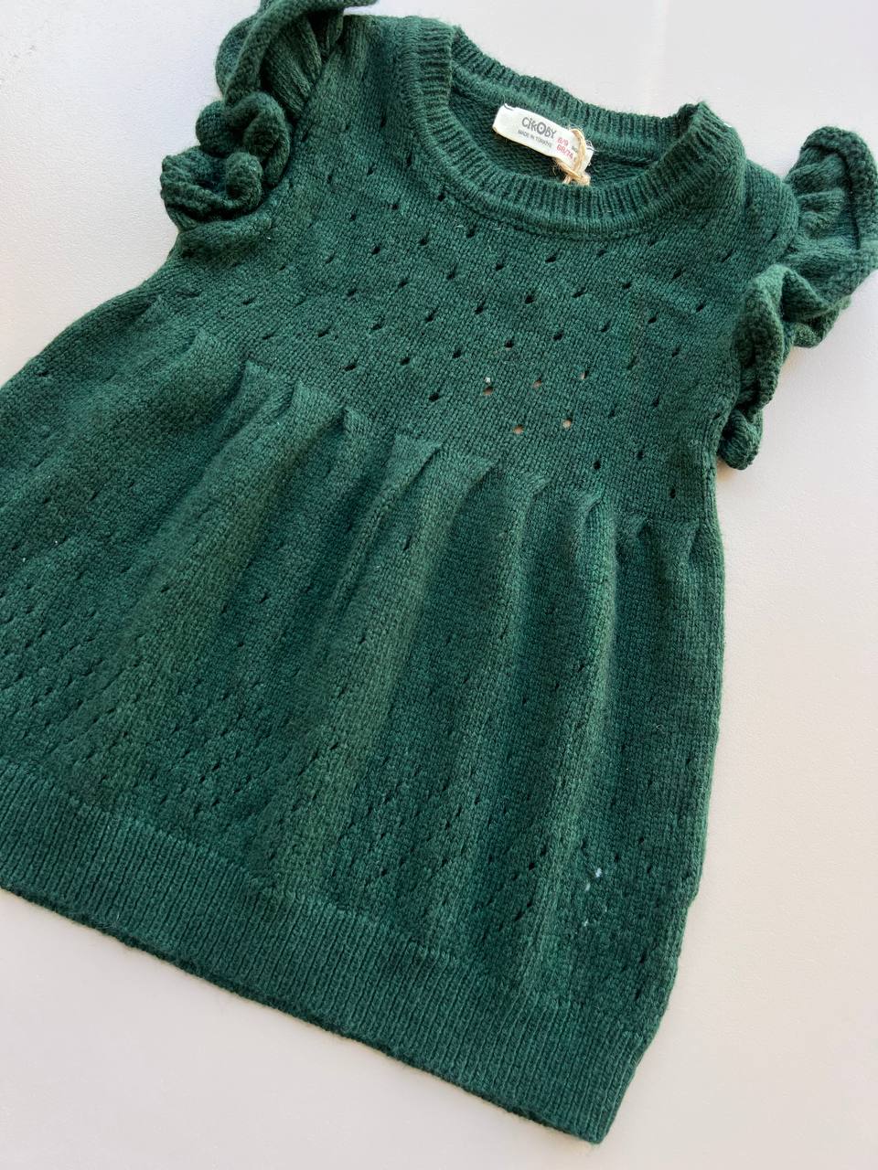 Green Wool Tank Dress