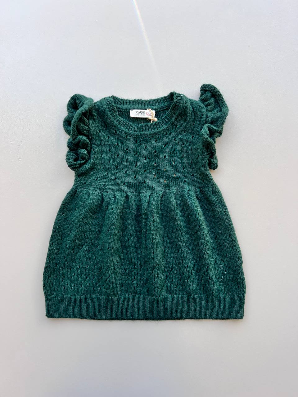 Green Wool Tank Dress