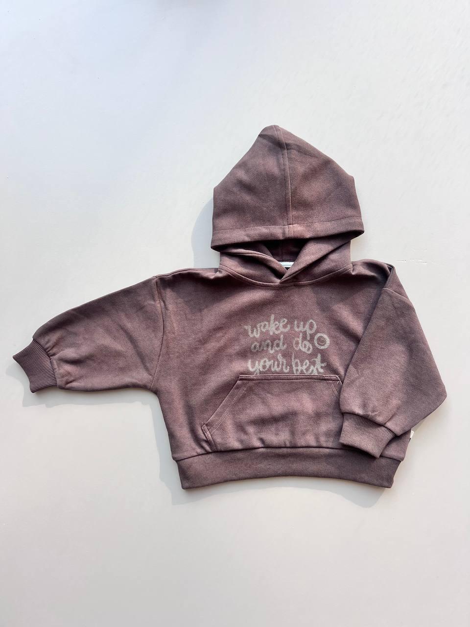 Brown Oversized Hoodie - La Farandole Paris