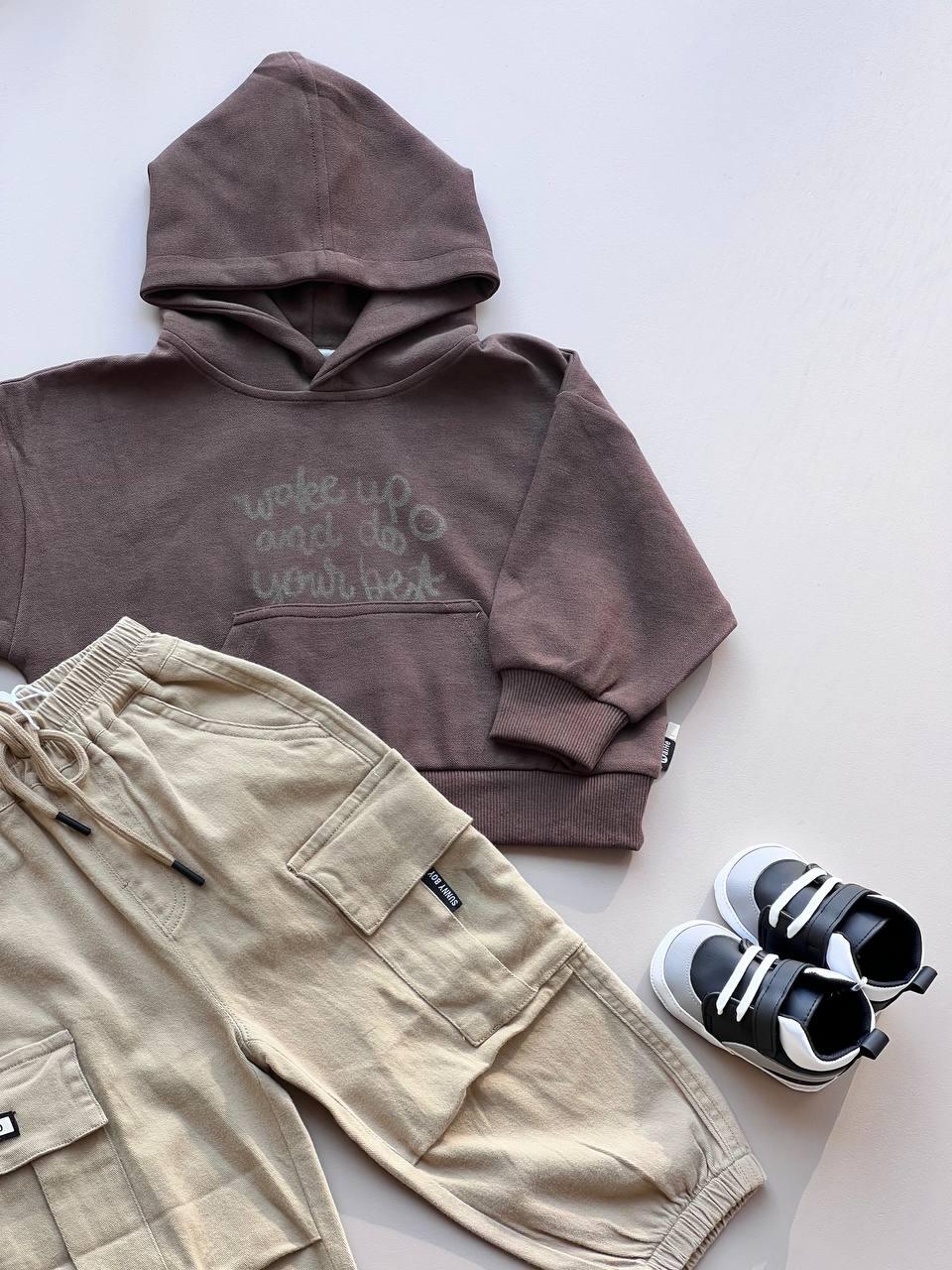 Brown Oversized Hoodie - La Farandole Paris