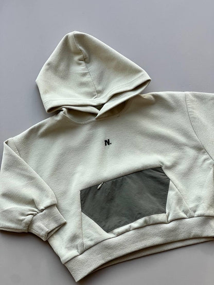 Greige Oversized Hoodie - La Farandole Paris